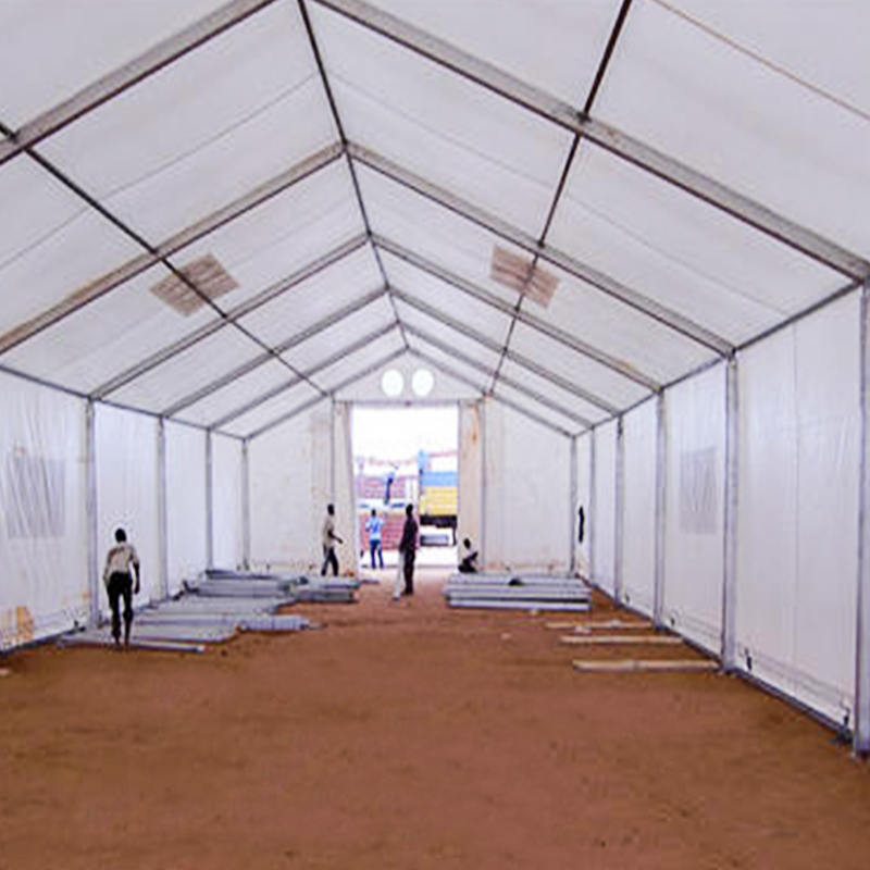 IFRC/ICRC/WFP/IOM Standard 10x32m hållbart flexibelt förvaringstält Mobile Storage Units (MSU)