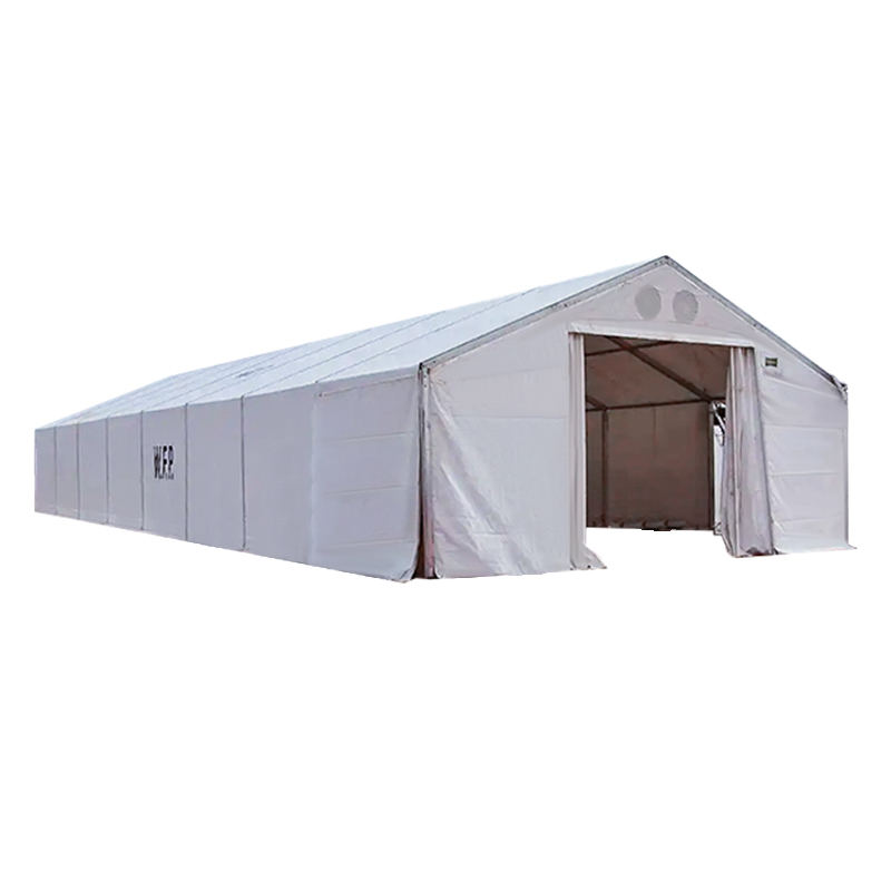 IFRC/ICRC/WFP/IOM Standard 10x32m hållbart flexibelt förvaringstält Mobile Storage Units (MSU)