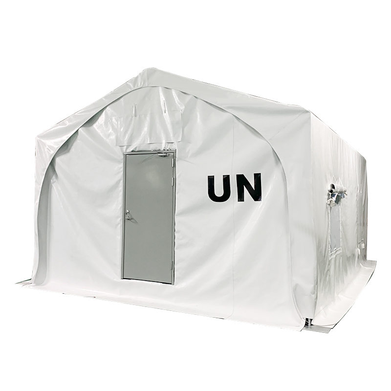 5x7m Typ ett avlastningstält med membrantäckt stålram