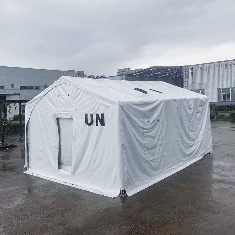 5x7m Typ ett avlastningstält med membrantäckt stålram