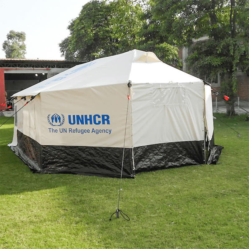 ICRC IFRC UNHCR Standard 5-personers dubbelt hopfällbart familjetält för alla väder
