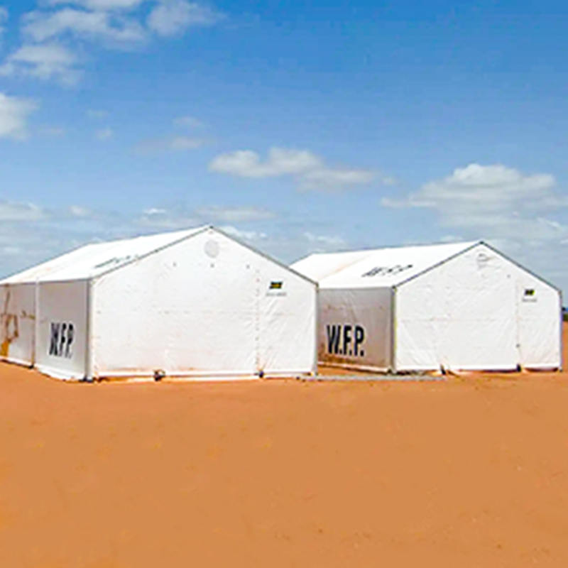 IFRC/ICRC/WFP/IOM Standard 6,5x8 m bärbara tält mobila lagringsenheter (MSU)