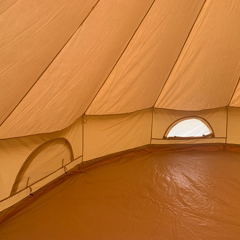 4 m 4 personers canvas klocktält för familjecamping