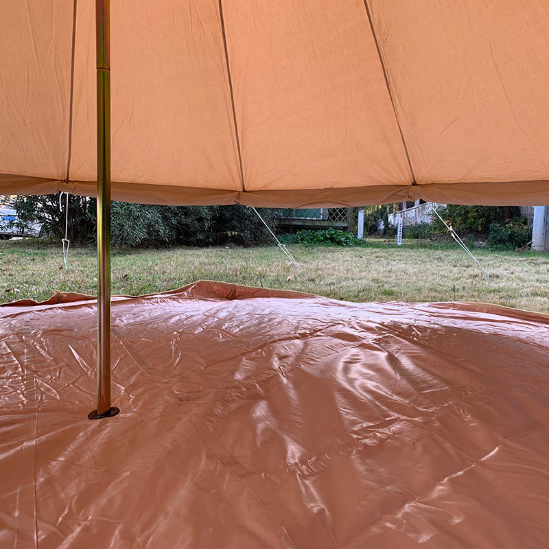 4 m 4 personers canvas klocktält för familjecamping