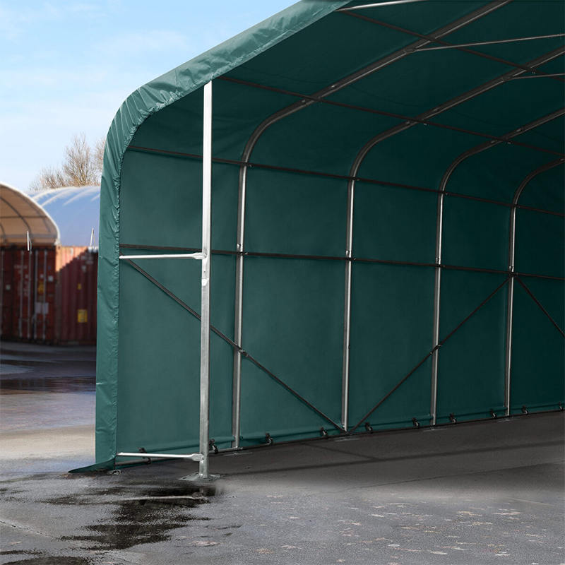 6X6 2,6 m sidohöjd Helgalvaniserad stålram tillfällig lagertälthall