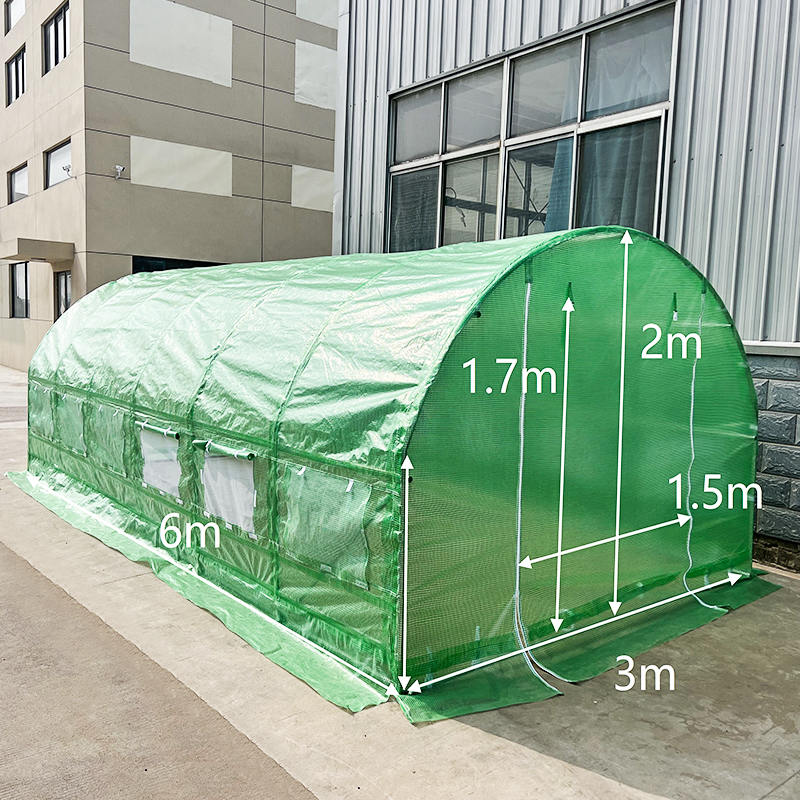 3x6x2m Weatherguard Round Top Växthus & Polytunnel