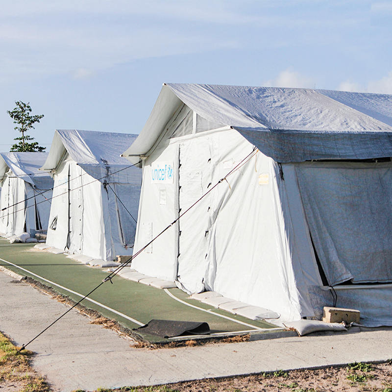 UNICEF Standard 72m² Multipurpose Hub Tent used for Storage, Hospital, Dispensary, School, Office