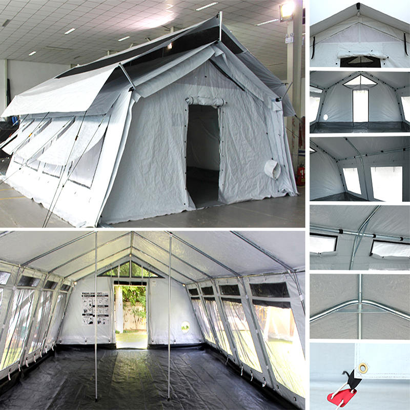 UNICEF Standard 72m² Multipurpose Hub Tent used for Storage, Hospital, Dispensary, School, Office