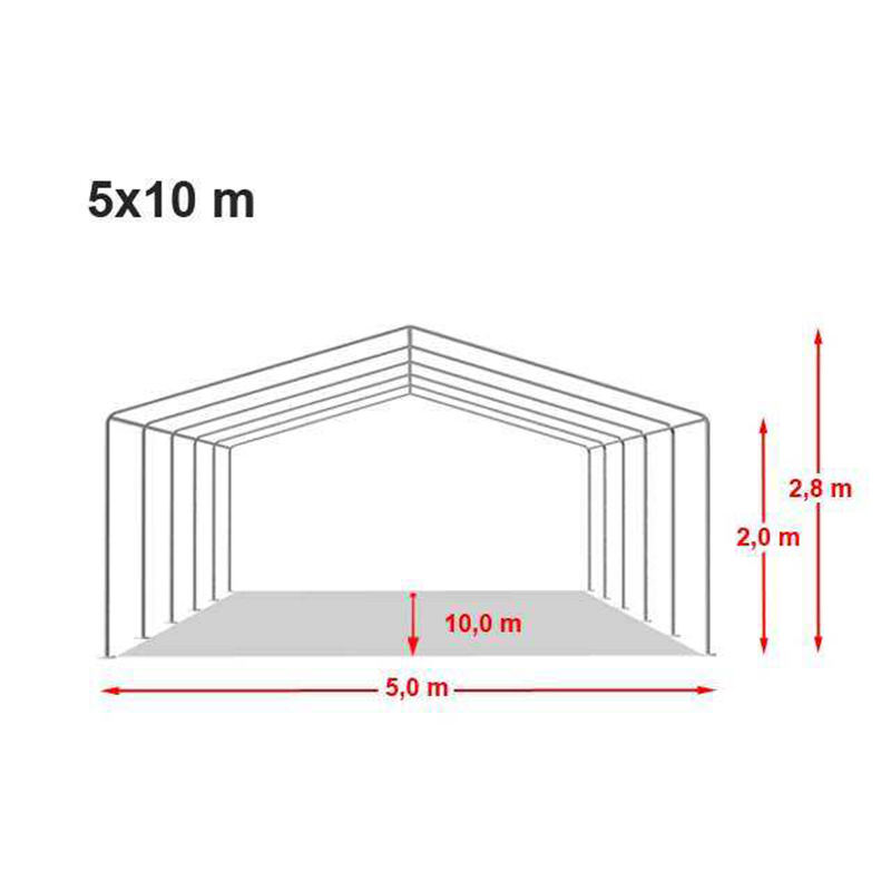 Ekonomiskt 5x10m PVC White Party Marquee