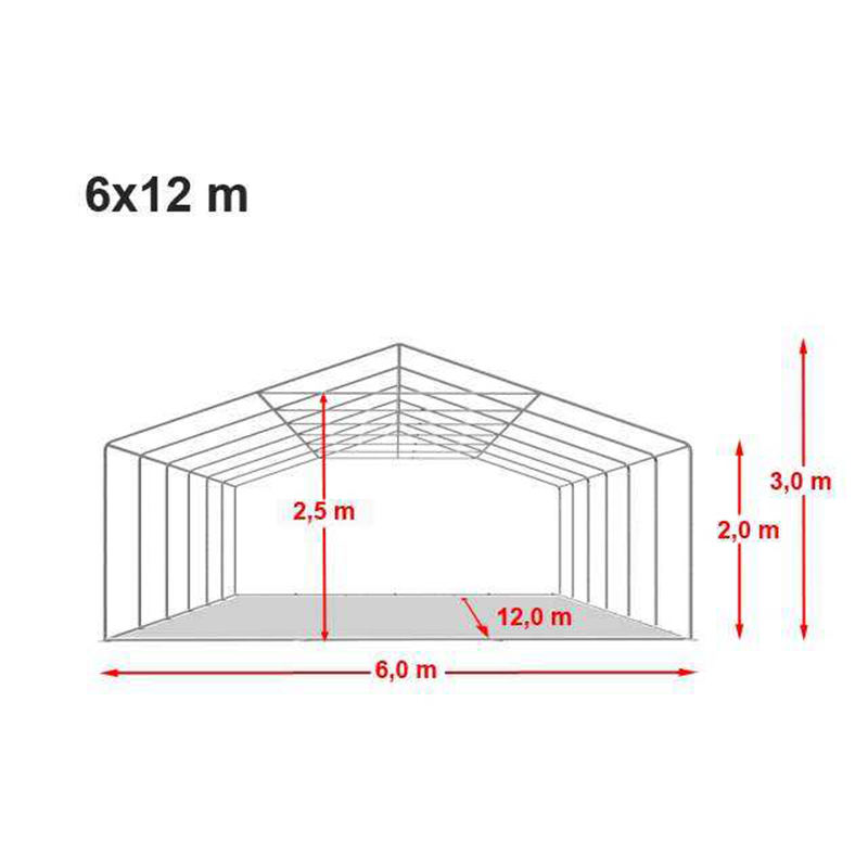 6x12m lyxig PVC utomhusevenemangstält