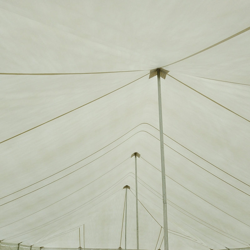 7X12m traditionellt PVC-stångtält med fönster