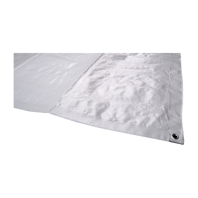 4x50m Vävd HDPE Svart plastpresenning