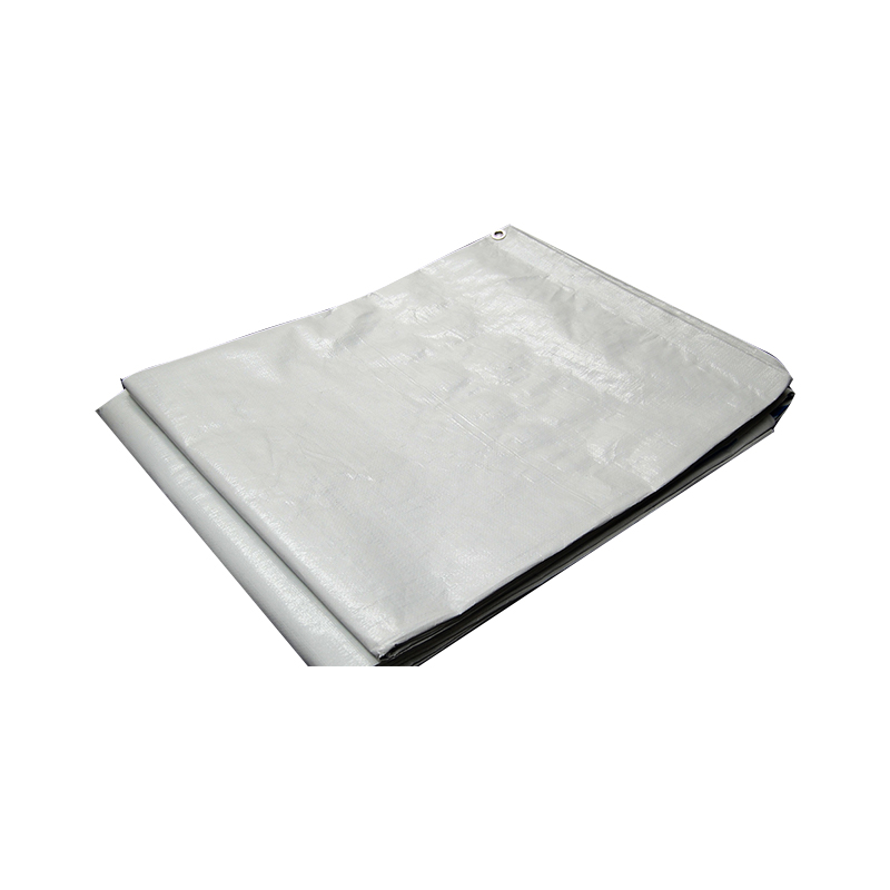 4x50m Vävd HDPE Svart plastpresenning