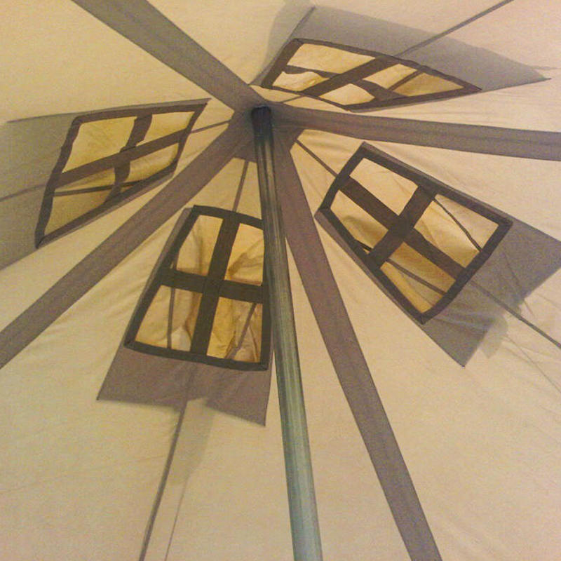 5x5m 8-12 personers canvas armétält katastrofhjälptält