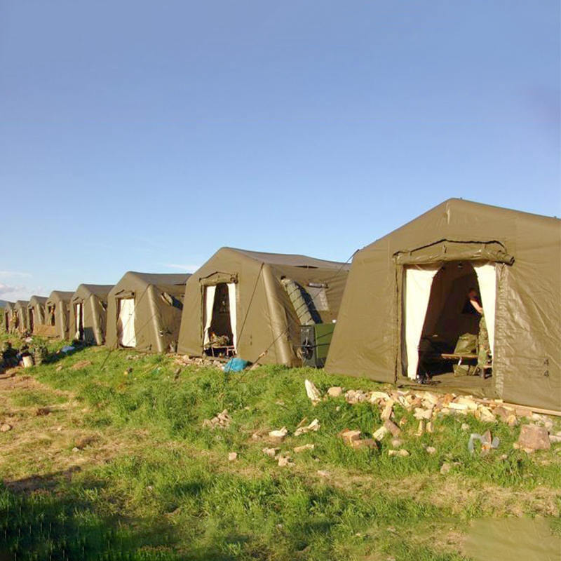 5,6 x 5,15 m mångsidiga små snabba uppblåsbara uppblåsbara skyddsrum med lågt tryck