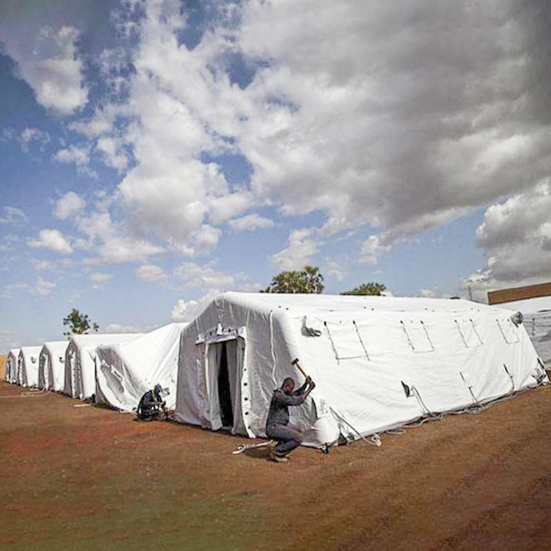 5,6 x 9,95 m mångsidigt skydd med lågt tryck uppblåsbart tält