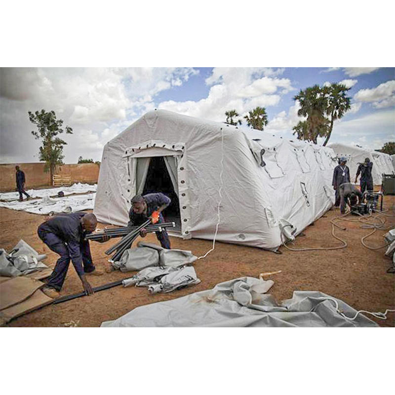 5,6 x 9,95 m mångsidigt skydd med lågt tryck uppblåsbart tält