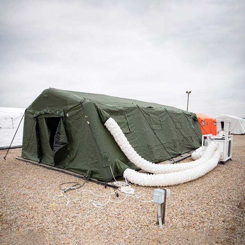 5,6 x 9,95 m mångsidigt skydd med lågt tryck uppblåsbart tält
