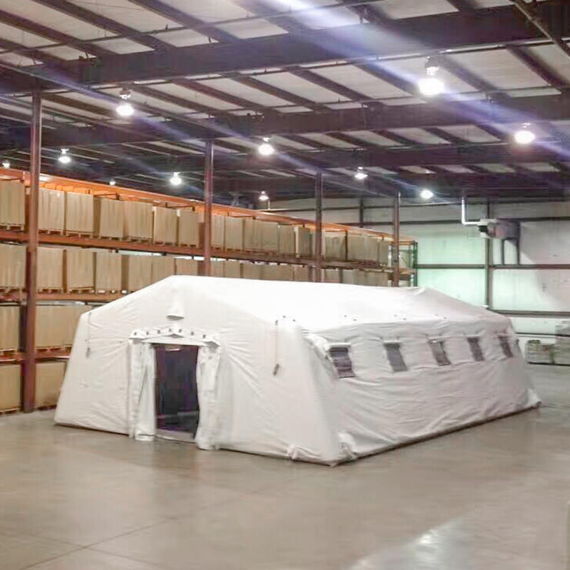 Lågtrycks 5,6 x 12,35 m, stort, uppblåsbart, lufttätt tält för flera ändamål