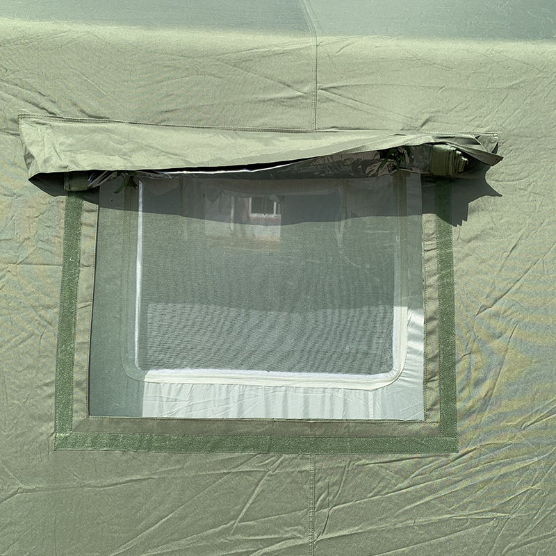 30 m² uppblåsbart militärtält för snabb utplacering