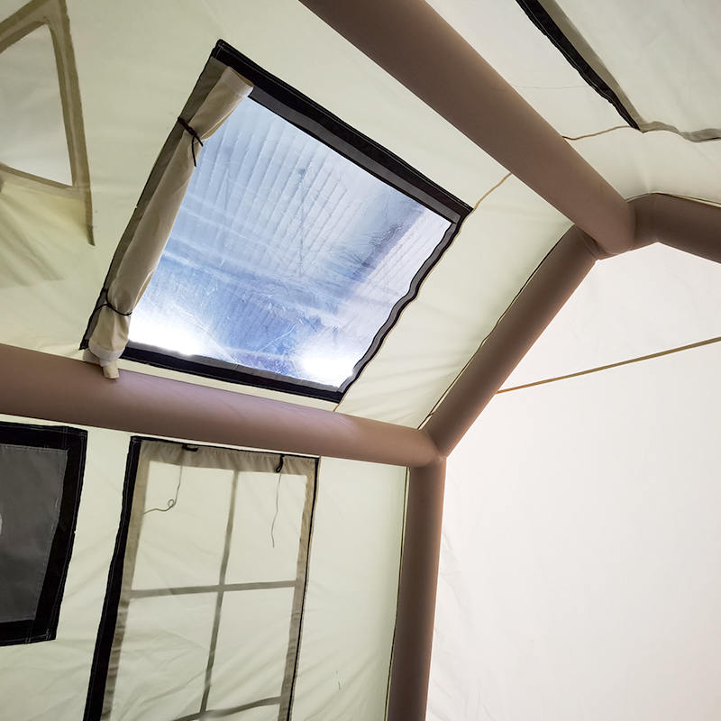 2-4 personer fyra säsong glamour uppblåsbart campingtält