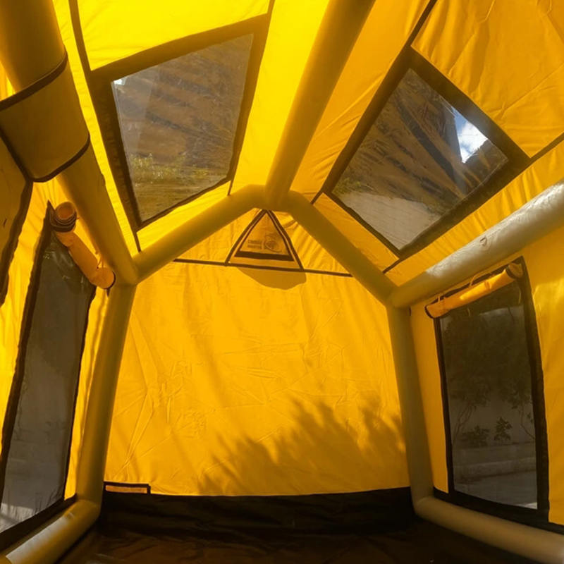 2-4 personer fyra säsong glamour uppblåsbart campingtält