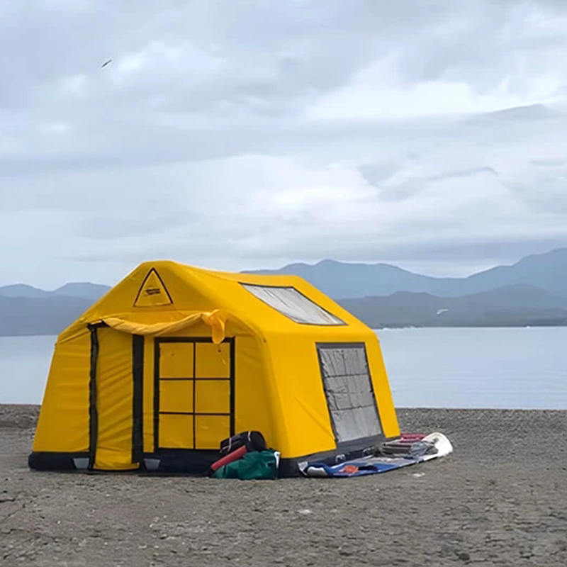 8-10 personer Four Season Glamour Brandsäkert och antibakteriellt uppblåsbart campingtält