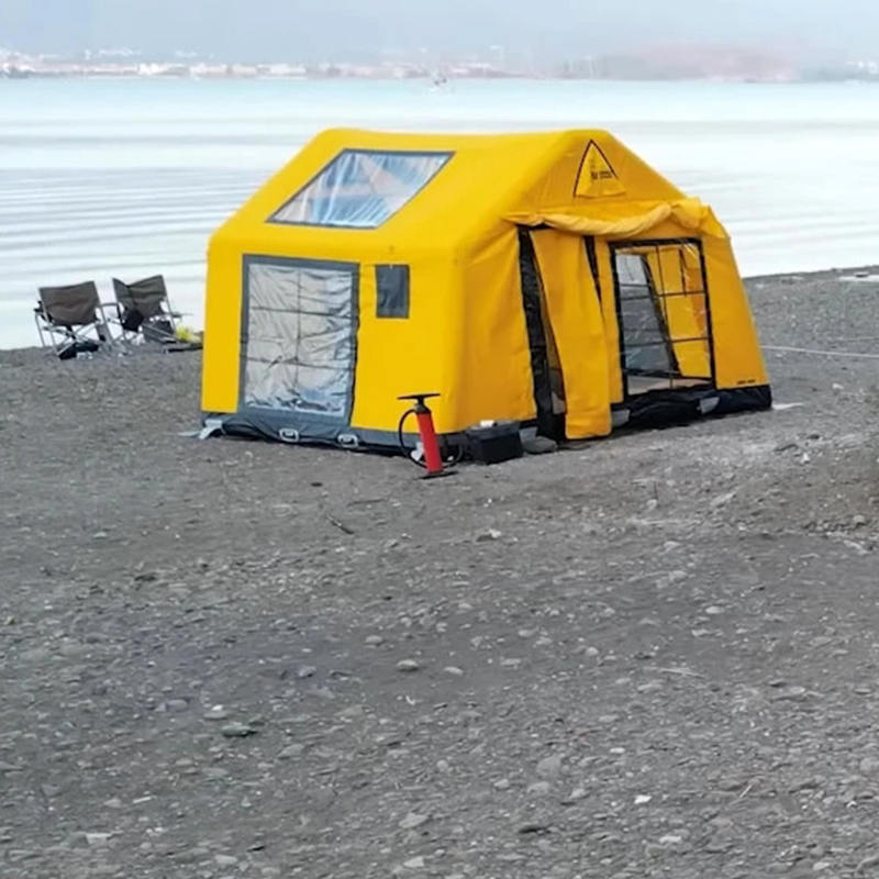 8-10 personer Four Season Glamour Brandsäkert och antibakteriellt uppblåsbart campingtält