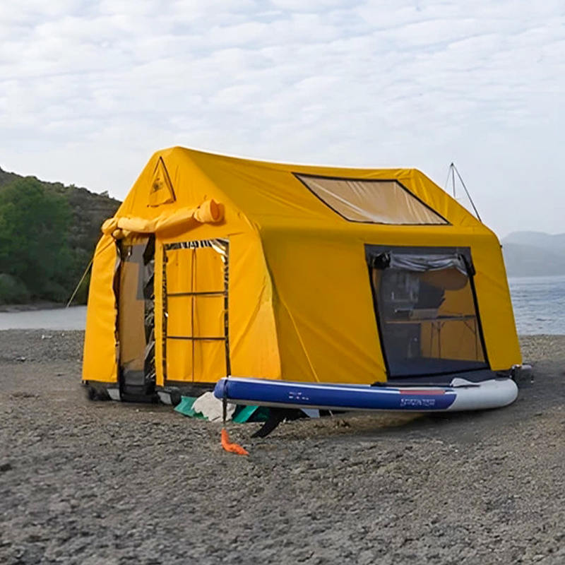 8-10 personer Four Season Glamour Brandsäkert och antibakteriellt uppblåsbart campingtält