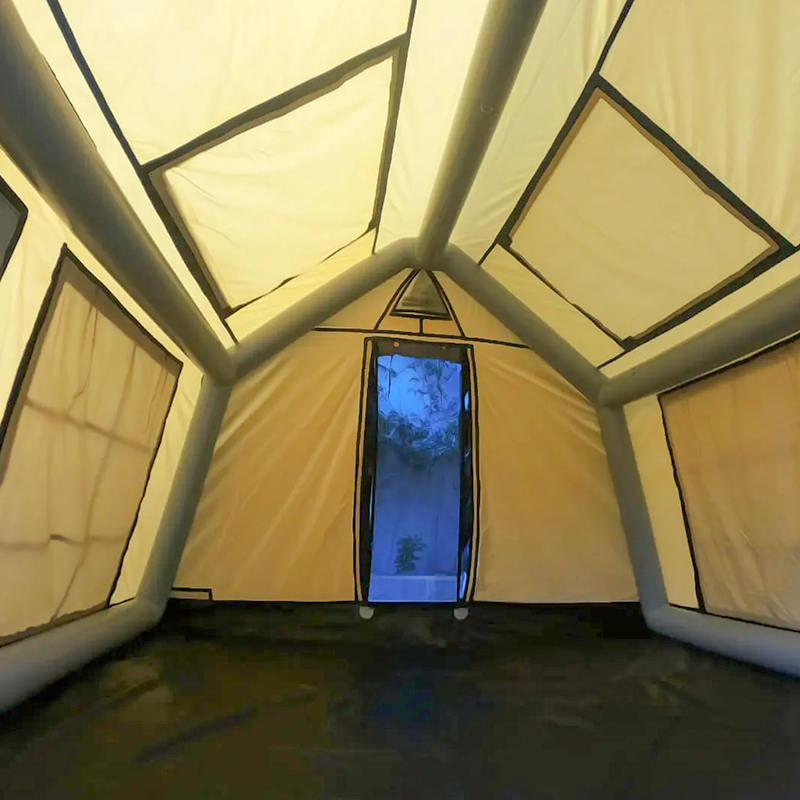 8-10 personer Four Season Glamour Brandsäkert och antibakteriellt uppblåsbart campingtält