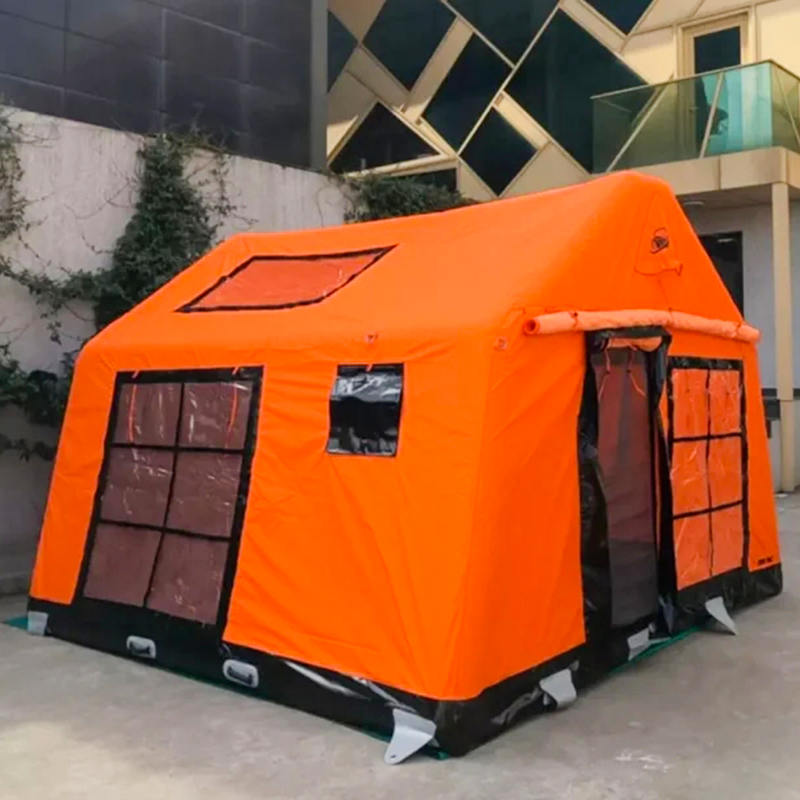 8-10 personer Four Season Glamour Brandsäkert och antibakteriellt uppblåsbart campingtält