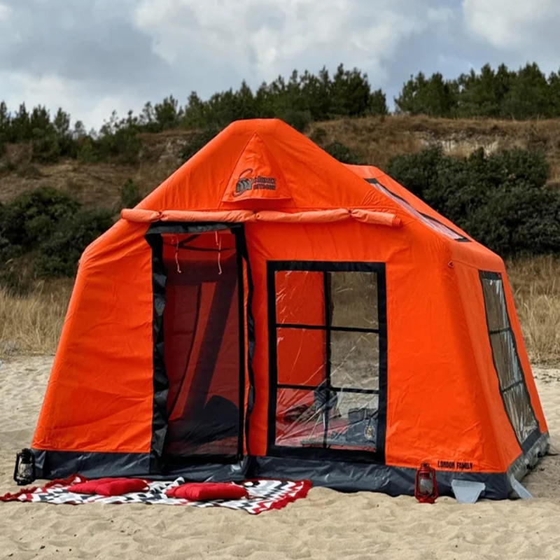 8-10 personer Four Season Glamour Brandsäkert och antibakteriellt uppblåsbart campingtält