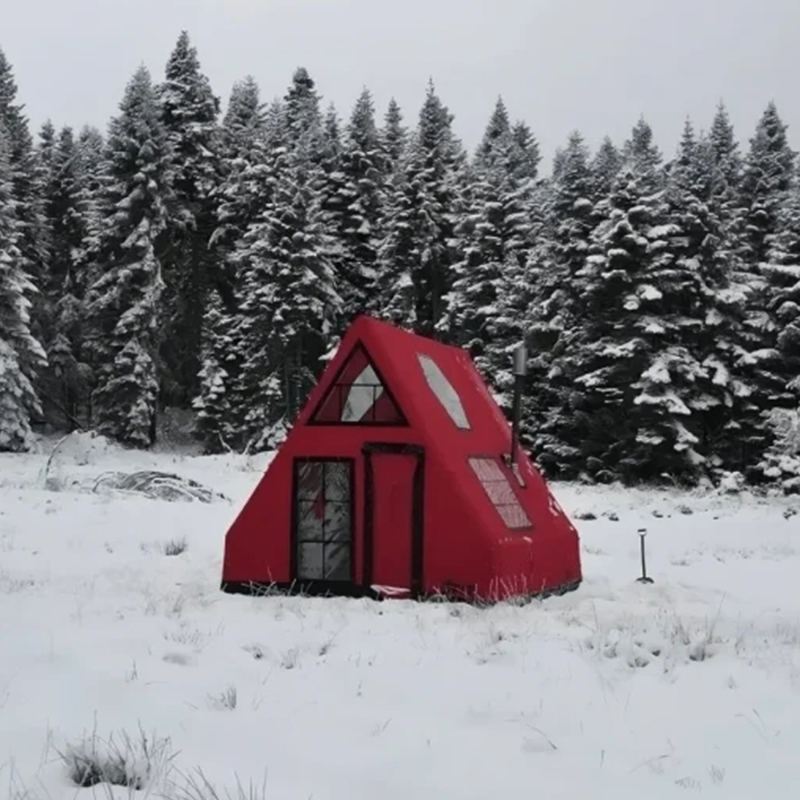 8-10 personer fyra säsong vattentätt uppblåsbart lufttält för camping