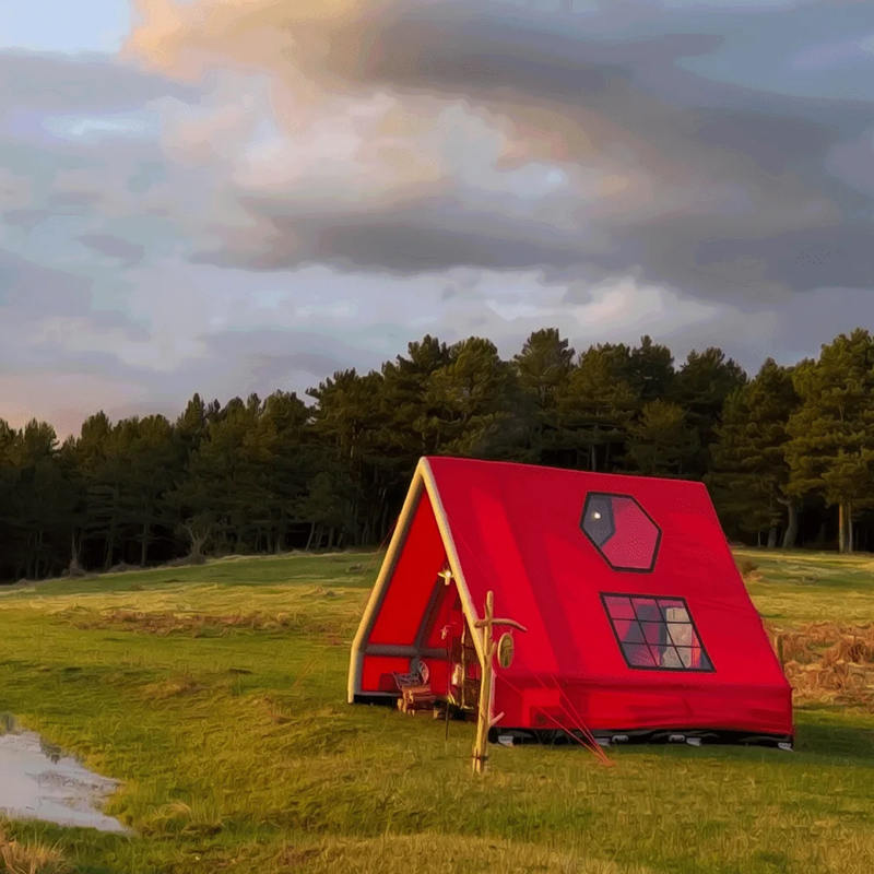 8-10 personer fyra säsong vattentätt uppblåsbart lufttält för camping
