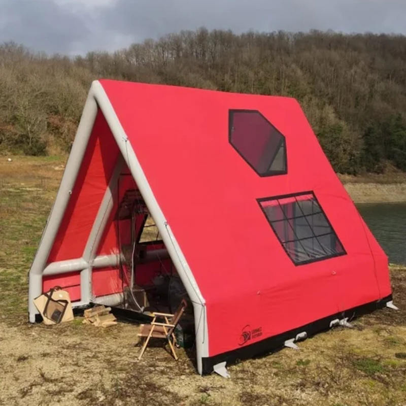 8-10 personer fyra säsong vattentätt uppblåsbart lufttält för camping