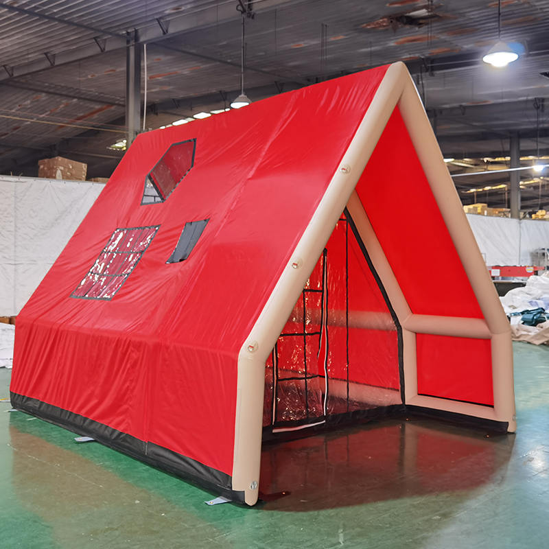 8-10 personer fyra säsong vattentätt uppblåsbart lufttält för camping