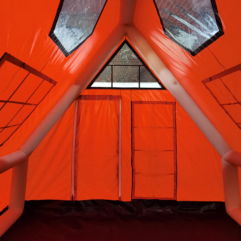 8-10 personer fyra säsong vattentätt uppblåsbart lufttält för camping