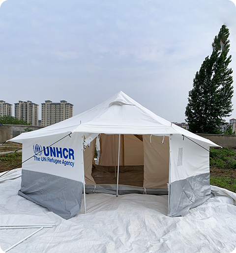 Avlastningstält / Nödtält